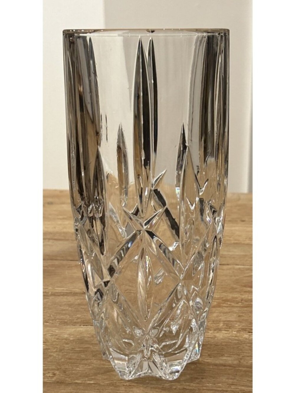 Gorham Lady Anne 10” Full Lead Crystal Vase Heavy Made in Germany
